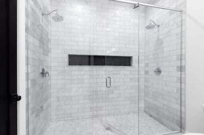 Tile Shower with Multi-Spray Head